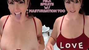 Milk Sprays w Masturbation too