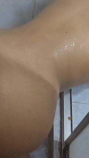 Emotional moment from &quot;I see my stepmom take a shower, I can&#039;t resist the temptation and I fuck her on 4&quot;