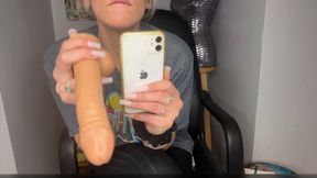 Mean Stepmom Gives You Sissy Training & Dresses You In Lingerie While She Vapes And Films You Sucking Dildo