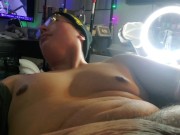 Latino Boy w Rare Disability Opens Mouth for Cumshot