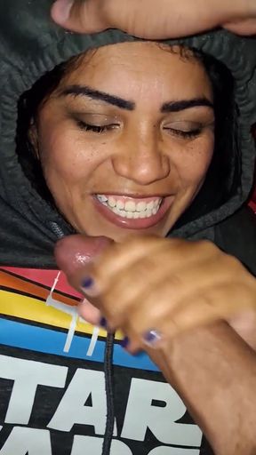 Just a Hoodie and a Beani but Her Pussy Was Begging for My Cock