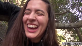 James Deen Fucked Me In The Woods - RISKY OUTDOOR QUICKIE - Abbie Maley