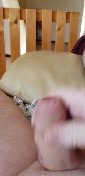 My Friend Lies on the Couch and Jerks off His Little Cock Until He Orgasms