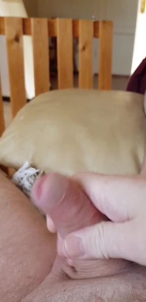 My Friend Lies on the Couch and Jerks off His Little Cock Until He Orgasms