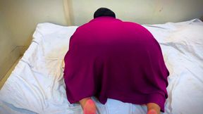 Arabian Hijab Girl Inserts Toy Into Chubby Big Ass Hole, Pleasure