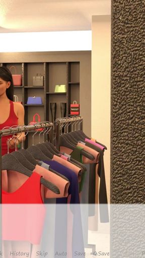 Jaw-dropping moment from &quot;My stepbrother &#039;s wife #37 Bella was teasing John in the fitting room-highlight&quot;