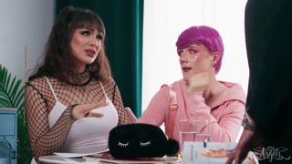 TRANS ANGELS - Rana Katana Is Supposed To Study, Instead She Fucks Her Tutor Benny Fox's Ass