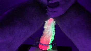 Diablo&#039_s Finger Hard Anal with Black Light - Long Dildo Fuck JTT Extreme Ass Wrecking