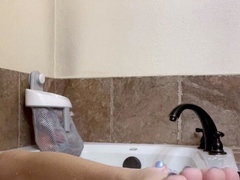 Amateur blondie solo anal masturbation