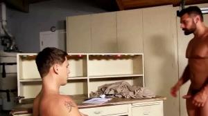 BROMO - Inked Marcus Ruhl DILF anal fucked sex tape