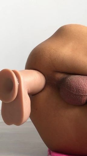 Stunning moment from "Riding my dildo and cum spurting everywhere"