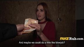 Italian redhead gorgeous picked up for a quick buck fuck
