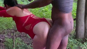 Pawg Mystic Ginger fucking Trotzilla outside