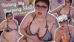 Testing My Burping Skills (BBW Does Big Burps On Command & While Chugging Soda) - MP4