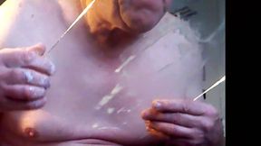 Stripping Getting Naked Bating Cumming Licking