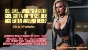 Shameless Goth Whore Craves Rough Gay Sex, Audio Seduction, and Anal&#x1F44C; Humiliation