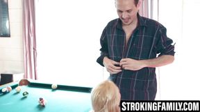 Marsha May's lips stretched by stepdad's veiny cockhead