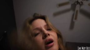 Virtual Reality: Pretty minx in sexy lingerie gets intense fast smashed
