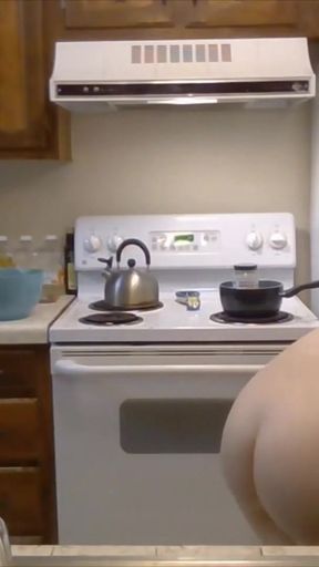 Thrilling moment from &quot;Phat Ass Baker Makes Vegan Thumbprint Cookies! Naked in the Kitchen Episode 31&quot;