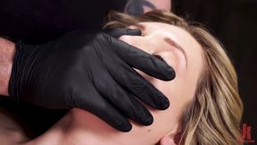 BDSM babe toyed and whipped by CMNF master after casting