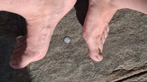 Cumshot on the feet