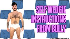 Self wedgie instructions from bully