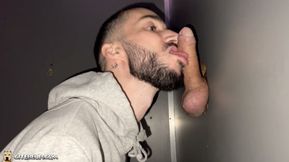 Cocksucker training, glory hole session