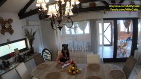 Office Fetish Naughty Secretary Caught & Deep Blowjob Under the Desk