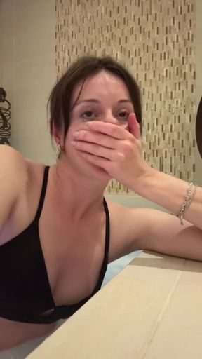 Jet Orgasm in a Spa!