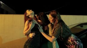 Incredible pornstars Samantha Ryan, Karlie Montana and Annabelle Lee in best brazilian, outdoor sex scene