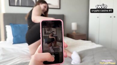 Innocent photoshoot turns into fucking my hot stepbrother raw doggy style cum on perfect pussy