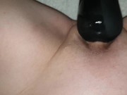 Buzzing myself with the Doxy magic wand while watching porn