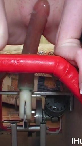 Unforgettable moment from &quot;Horny redhead fucked with fucking machine&quot;