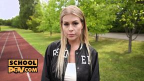 ”POV - Zlata Shine is a horny cheerleader who craves the shaft”