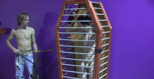 Caged BDSM kinks with Kayden Winters and Thomas White