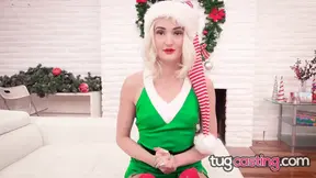 Santa's Naughty Elf gets a Christmas handjob by Zoe Sparx