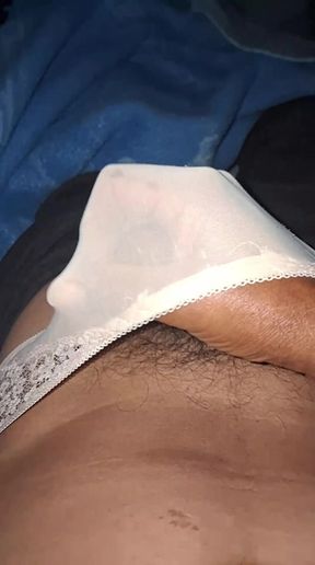 Playing in panties