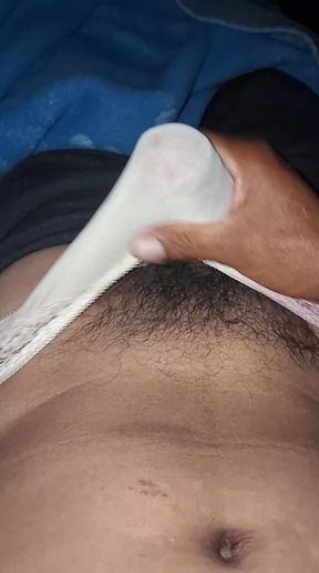 Playing in panties