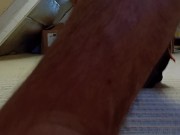 horny young twink has fun alone with his big cock