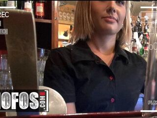 MOFOS - Kinky Golden-haired Barmaid Rihanna Samuel Sucks A Customer's Knob Behind The Bar