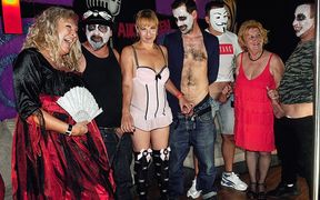 Halloween Mature Anal Party Orgy