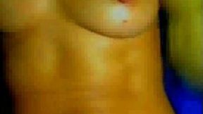 Really hot latina blonde with perfect perky tits on webcam