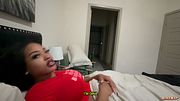hot stepsis forgot to put on panties in bed
