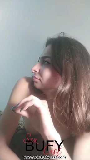 The Turkish model of our agency gives a to her Russian boyfriend on the air.