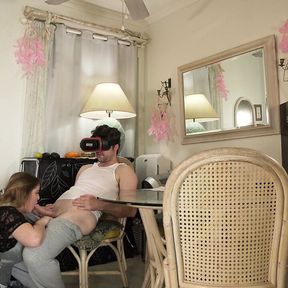 Stepson gets sex while watching vr porn