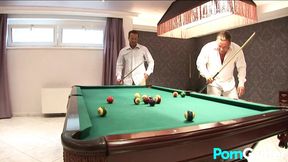 Busty Mandy Puts Her Holes at The Service of Two Studs