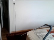 Fascination with vacuum cleaners (Sexy in nylons)