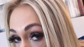 Adult Video @Blowjob & #Blonde #Shaved Pussy #POV with @Sky Pierce for @BannedStories Like & Share!