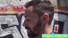Gay for pay Alexis activates my horny side by sucking my balls and dick