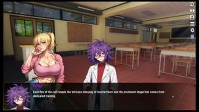 Futanari Muscle Growth World Femboy Hentai Game Ep.4 Small Dick Guy Swallow Spit Before Going to Gloryhole Bathroom!